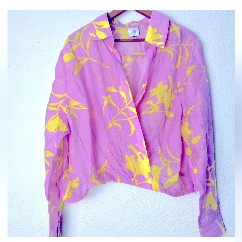 CABI Gauze Wrap Blouse Style #6405